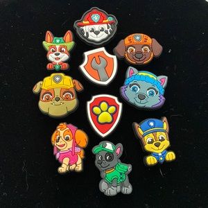 10 pc Paw Patrol Croc Charms